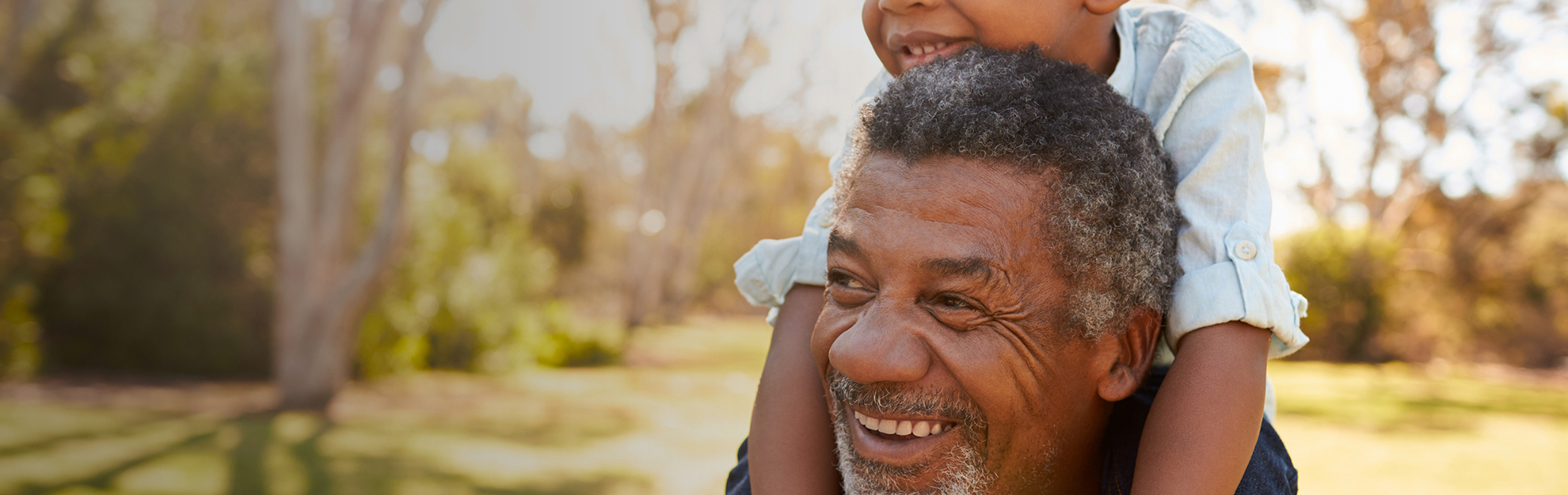 Man with grandchild